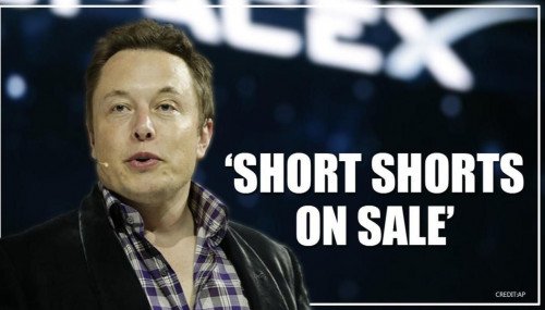 Илон Маск запускает короткие шорты Tesla, сайт вылетает из-за внутренней шутки